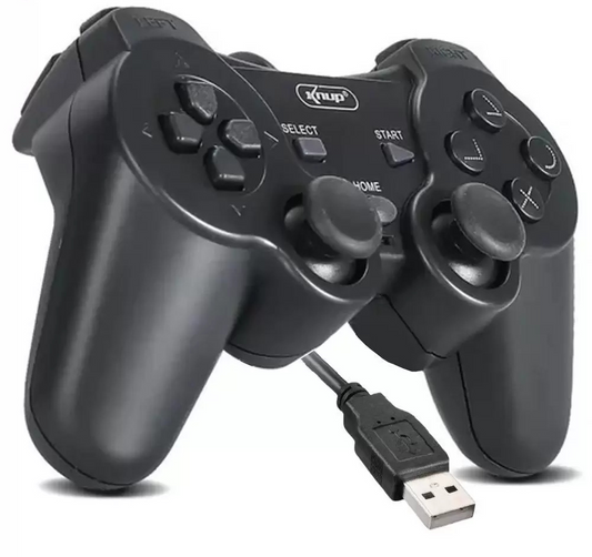 Controle Joystick Usb com Fio para PC e Notebook - KP-CN701