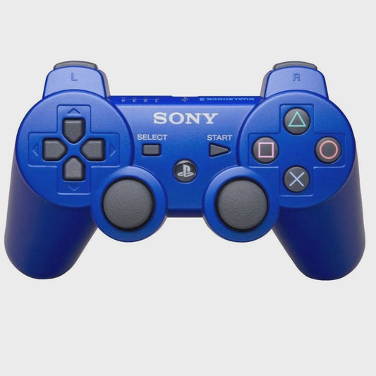 Controle Ps3 Playstation Sem Fio + Cabo Carregador - Azul