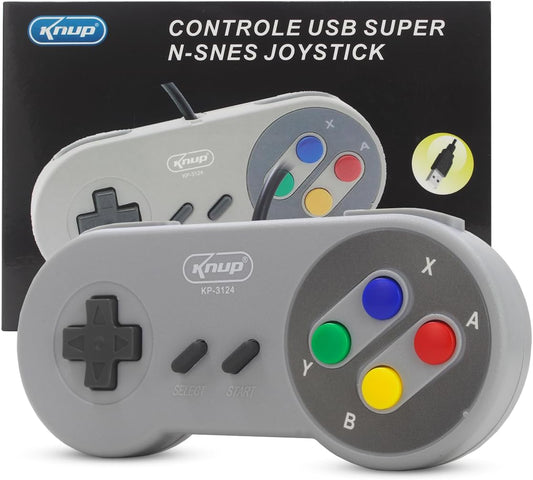 Controle Usb Snes Super Nintendo Para Pc Mac Linux