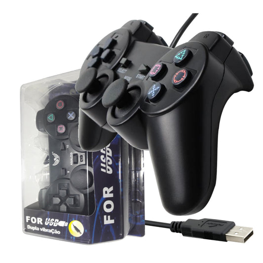 Controle joystick USB para PC preto kapbom kap2-uy