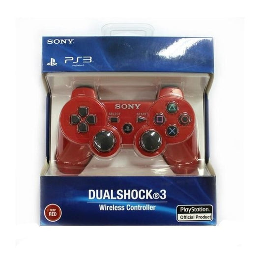 Controle Ps3 Playstation Sem Fio + Cabo Carregador - Vermelho