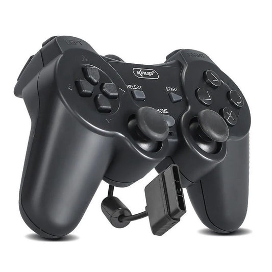 Controle Joystick Para PS2 Dualshock KP-GM014 Preto Knup